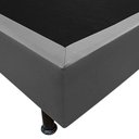 Ver imagem 3 de Base Box para Cama Solteiro 88x188cm Liz S05 Sintético Cinza - Mpozenato