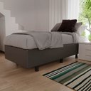 Ver imagem 2 de Base Box para Cama Solteiro 88x188cm Liz S05 Sintético Cinza - Mpozenato