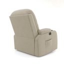Ver imagem 5 de Poltrona do Papai Reclinável Giratória e Balanço Sala de Cinema Crihs Manual Glider Veludo Bege G23 - Gran Belo