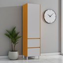 Ver imagem 1 de Paneleiro/Dispenseiro 2 Portas 1 Gaveta Altura 230cm 100% MDF Dobradiça Slow Motion Lúmina Itatiaia