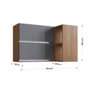 Ver imagem 4 de Armário Aéreo para Cozinha Canto Reto Athena