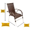 Ver imagem 4 de Kit 6 Cadeiras e Mesa Vênus Churrasco Trama