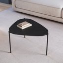 Ver imagem 1 de Mesa de Centro Orgânica Pé Metal Complementos Nero/Preto