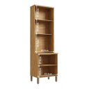 Ver imagem 2 de Paneleiro 4 Portas Vidro Reflecta e Espaço para Microondas 65,90cm 100% MDF Estônia Espresso Móveis 