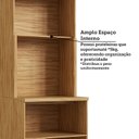 Ver imagem 6 de Paneleiro 4 Portas Vidro Reflecta e Espaço para Microondas 65,90cm 100% MDF Estônia Espresso Móveis 