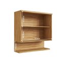 Ver imagem 2 de Armário Aéreo de Cozinha 2 Portas com Prateleira 80cm 100% MDF Estônia Espresso Móveis 