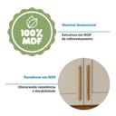 Ver imagem 7 de Armário Aéreo de Cozinha 2 Portas com Prateleira 80cm 100% MDF Estônia Espresso Móveis 