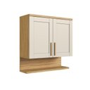 Ver imagem 1 de Armário Aéreo de Cozinha 2 Portas com Prateleira 80cm 100% MDF Estônia Espresso Móveis 