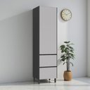Ver imagem 1 de Paneleiro/Dispenseiro 2 Portas 1 Gaveta Altura 230cm 100% MDF Dobradiça Slow Motion Lúmina Itatiaia