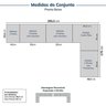 Guarda-roupa Modulado de Canto 5 Peças 9 Portas Jade CabeCasa MadeiraMadeira - 2