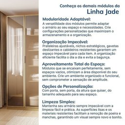 Guarda-Roupa Modulado de Canto 5 Peças 9 Portas com 4 Portas Reflecta Jade Cabecasa Madeiramadeira - 16