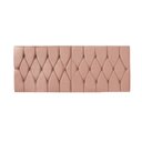 Ver imagem 2 de Cabeceira Painel Dubai Deluxe Estofada Queen Size Rosé - 1,60 metros