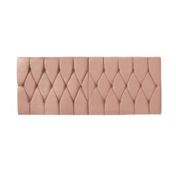 Cabeceira Painel Dubai Deluxe Estofada Queen Size Rosé - 1,60 metros - 2