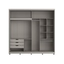 Ver imagem 3 de Guarda-Roupa com Espelho 2 Portas de Correr e 3 Gavetas Malthus