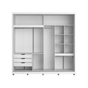 Ver imagem 3 de Guarda-Roupa com Espelho 2 Portas de Correr e 3 Gavetas Malthus