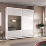 Guarda-Roupa com Espelho 2 Portas de Correr e 3 Gavetas Malthus - 1