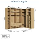 Ver imagem 3 de Guarda-Roupa Planejado de Canto 10 Peças 18 Portas Jade CabeCasa MadeiraOriginals Amarelo/Avelã