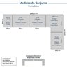 Guarda-roupa Modulado de Canto 10 Peças 18 Portas Jade CabeCasa MadeiraMadeira - 2