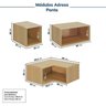 Guarda-roupa Modulado de Canto 10 Peças 18 Portas Jade CabeCasa MadeiraMadeira - 15