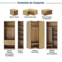 Ver imagem 4 de Guarda-Roupa Planejado de Canto 10 Peças 18 Portas Jade CabeCasa MadeiraOriginals Amarelo/Avelã
