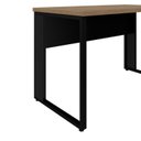 Ver imagem 6 de Escrivaninha Mesa Escritório Diretor em L 120cm Espresso Móveis Calvi e Preto Marrom