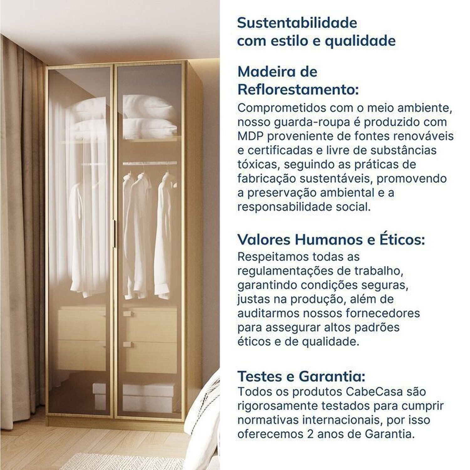 Guarda-roupa Modulado de Canto 10 Peças 18 Portas Jade Cabecasa Madeiramadeira - 16