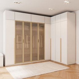 Guarda-roupa Modulado de Canto 10 Peças 18 Portas Jade Cabecasa Madeiramadeira - 1