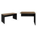 Ver imagem 2 de Escrivaninha Mesa Escritório Diretor em L 150x150cm Espresso Móveis