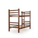 Ver imagem 3 de Beliche de Madeira Maciça Reta com Escada Super Resistente 6x6 Imbuia - Móveis Britz