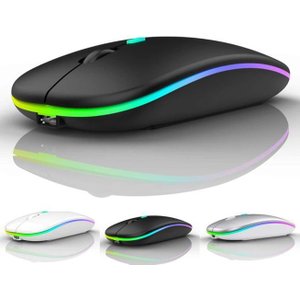 Mouse sem Fio Usb Recarregável Pc Notebook Tv E-1200 Relog's