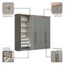 Guarda Roupa Casal Nova York Prime 6 Portas com Amortecimento 6 Gavetas com Usinagem Espresso Móveis - 7
