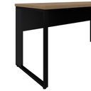 Ver imagem 6 de Escrivaninha Mesa Escritório Diretor em L 150cm Espresso Móveis Calvi e Preto Marrom