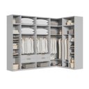 Ver imagem 5 de Guarda-Roupa Planejado de Canto 10 Peças 18 Portas Jade CabeCasa MadeiraOriginals Cinza/Urbano/Avelã