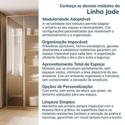 Guarda-Roupa Modulado de Canto 10 Peças 18 Portas com 4 Portas Reflecta Jade Cabecasa Madeiramadeira - 17