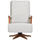 Ver imagem 3 de Poltrona de Amamentação com Balanço Giratória Líria D02 Linho Off White B-410 - Lyam Decor