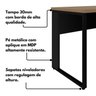 Escrivaninha Mesa Escritório Diretor em L 120x150cm Espresso Móveis - 10