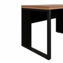 Ver mais imagens de Escrivaninha Mesa Escritório Diretor em L com Gaveteiro Suspenso 120cm Espresso Móveis Macadâmia e Preto Marrom
