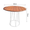 Ver imagem 2 de Mesa Redonda para Área Externa Base Logan 90cm Branco