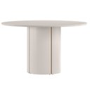 Ver imagem 3 de Conjunto Sala de Jantar Mesa Tampo de Vidro/MDF Redondo 135cm com 6 Cadeiras Serena Branco/Off White/Ypê