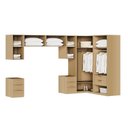 Ver imagem 5 de Guarda-roupa Modulado de Canto 8 Peças 10 Portas Jade CabeCasa MadeiraOriginals