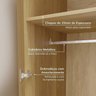 Guarda-roupa Modulado de Canto 8 Peças 10 Portas Jade CabeCasa MadeiraOriginals - 8