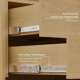 Guarda-Roupa Modulado de Canto 8 Peças 10 Portas com 2 Portas Reflecta Jade Cabecasa Madeiramadeira - 9