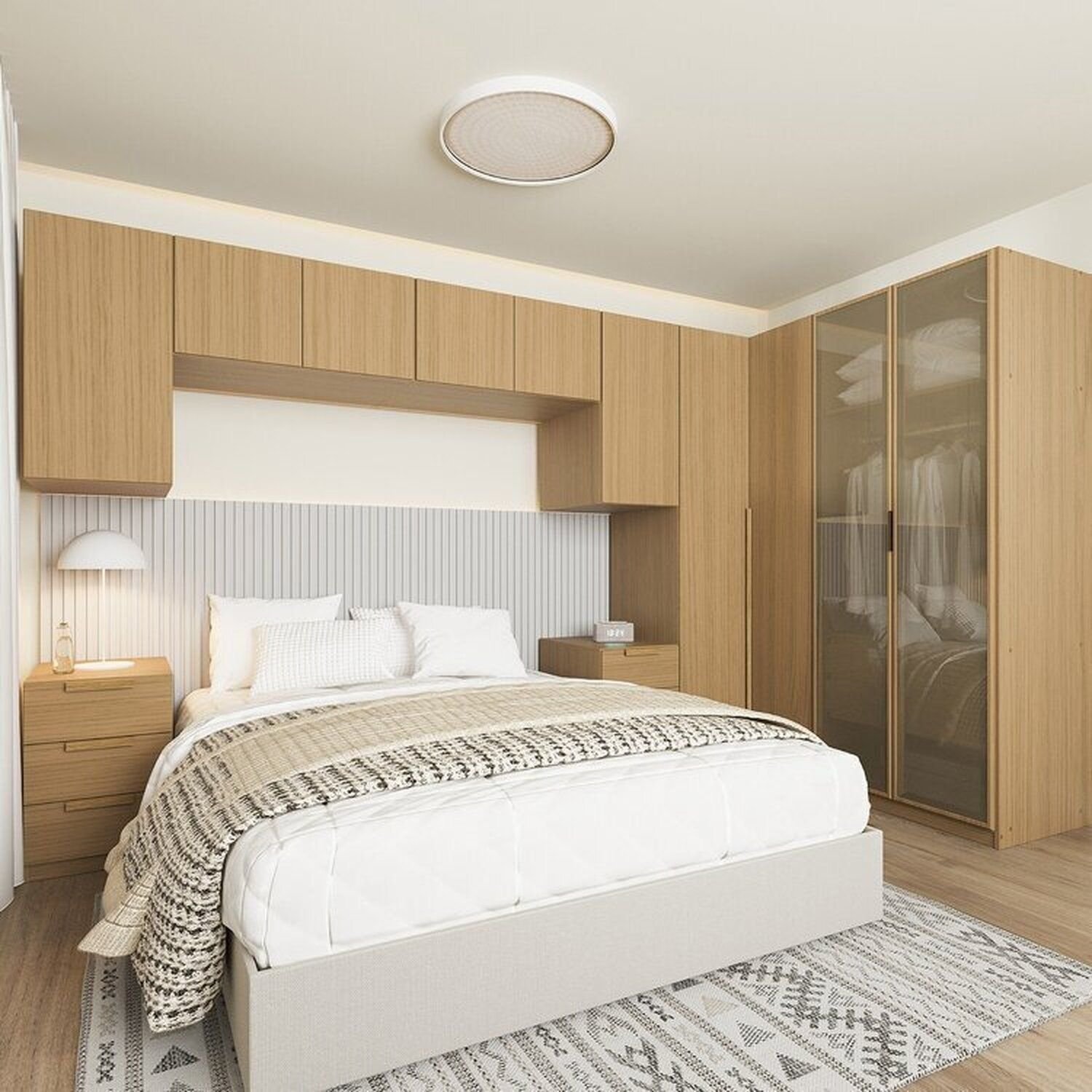 Guarda-roupa Modulado de Canto 8 Peças 10 Portas Jade CabeCasa MadeiraOriginals