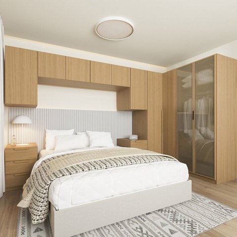 Guarda-roupa Modulado de Canto 8 Peças 10 Portas Jade CabeCasa MadeiraOriginals