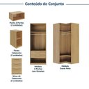 Ver imagem 4 de Guarda-roupa Modulado de Canto 8 Peças 10 Portas Jade CabeCasa MadeiraOriginals