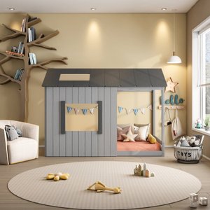 Cama Infantil Montessoriana Cabana Pkolino