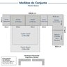 Guarda-roupa Modulado de Canto 8 Peças 10 Portas Jade Cabecasa Madeiramadeira - 2