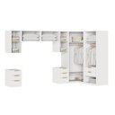 Ver imagem 5 de Guarda-Roupa Planejado de Canto 8 Peças 10 Portas Jade CabeCasa MadeiraOriginals Branco/Fosco/Avelã