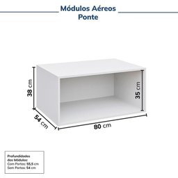 Guarda-Roupa Modulado de Canto 8 Peças 10 Portas com 2 Portas Reflecta Jade Cabecasa Madeiramadeira - 13