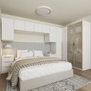 Ver imagem 1 de Guarda-Roupa Planejado de Canto 8 Peças 10 Portas Jade CabeCasa MadeiraOriginals Branco/Fosco/Avelã